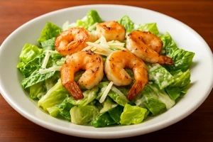 Brisbane Caesar Shrimp salad from Outback Steakhouse with grilled shrimp, romaine lettuce, parmesan cheese and Caesar dressing