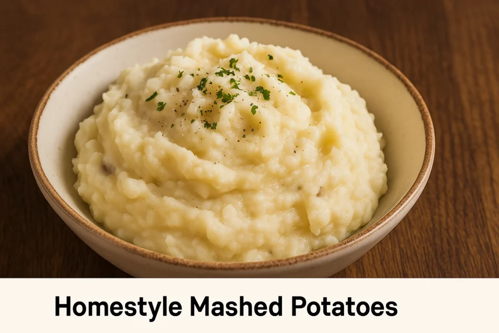 Homestyle mashed potatoes from the Outback gluten free menu served as a creamy and classic steakhouse side